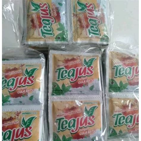 Jual TEH JUS Gula Batu Isi 6 Renceng 60 Sachet Shopee Indonesia