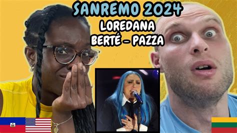 Loredana Bert Pazza Reaction Italy Sanremo First Time