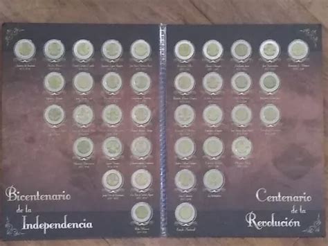 Lbum Completo De Monedas Pesos Revoluci N Y Bicentenario Meses Sin