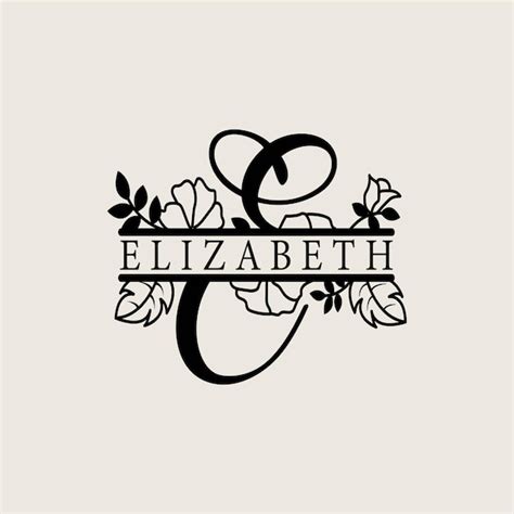 Premium Vector E Split Alphabet Monogram Logo Design