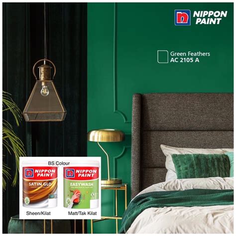 L Nippon Paint Interior Satin Glo Sheen Easy Wash Matt Ac A