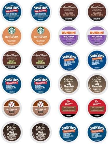 Amazon Count Hot Cocoa Variety Pack Sampler Includes Dunkin Starbucks Tim Hortons