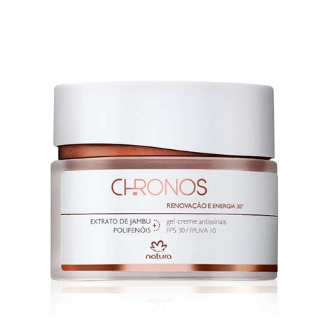 Gel Creme Antissinais Facial Creme Renova O E Energia Chronos Natura