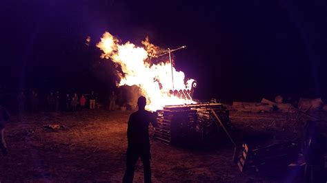 Viking funeral pyre, friends said goodbye to a brother tonight - AR15.COM