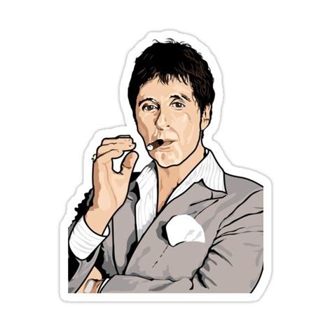 Al Pacino Scarface Pop Art Sticker For Sale By Creative Spectator