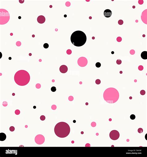 Polka Dots Seamless Texture Simple Vector Background Stock Vector