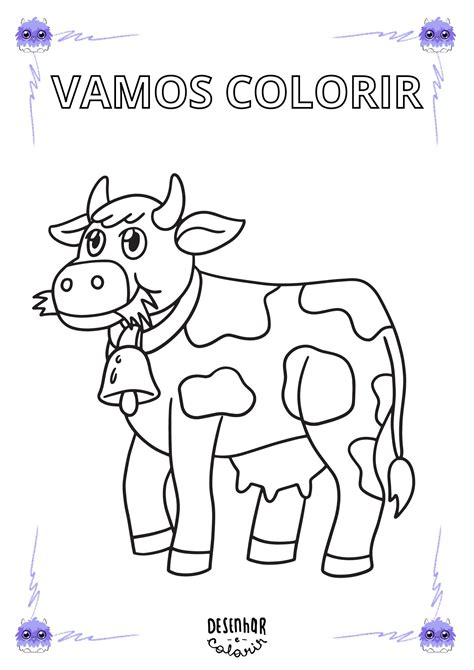 Desenhos De Vaca Para Colorir E Imprimir