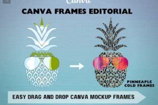 Pineapples Cold Canva Frames Graphic By Goldenflower Creative Fabrica