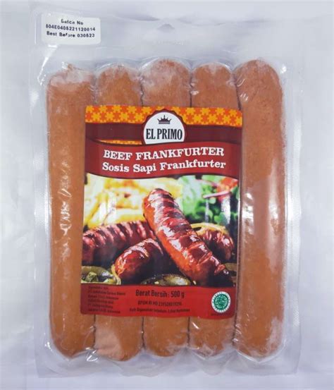 Jual El Primo Beef Frankfurter Sausage I Sosis Sapi Gram Di