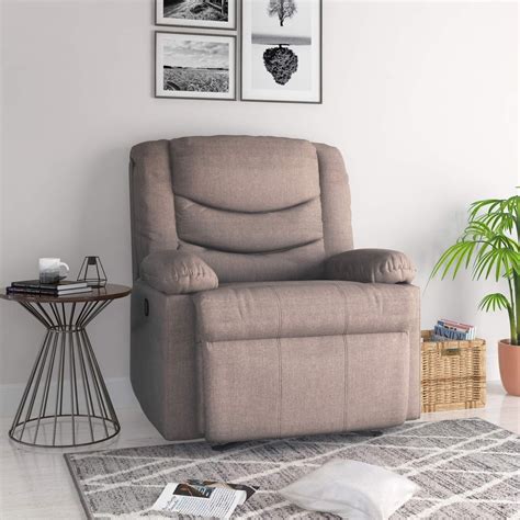 Cotton Motorized Single Seater Recliner Sofa For Home Seating