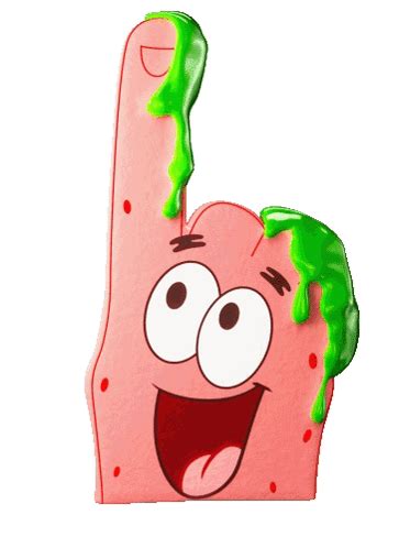 Patrick Star Foam Finger Nickelodeon Sticker - Patrick star foam finger ...