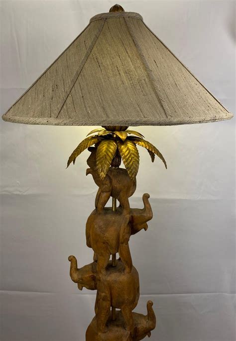 Frederic Cooper For Maison Bagues Sculpted Floor Lamp With Elephants