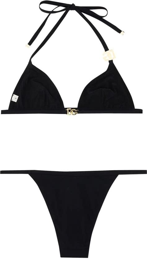 Dolce Gabbana Logo Triangle Bikini Shopstyle Two Piece Swimsuits