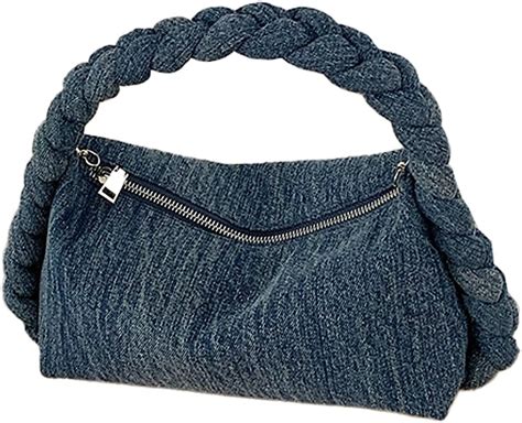 Kukuzhu Handbags For Women Retro Denim Crossbody Bag Chic S Hobo