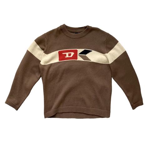 archive diesel knitwear jumper size large depop