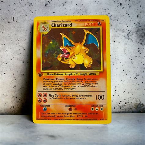 Charizard Charizard Pokemon 1st Edition Proxy Card - Etsy