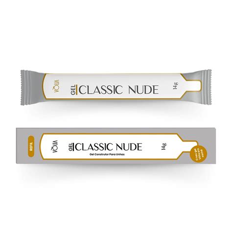 Kit 2 Sachês Gel Classic Nude Refil Alongamento 14g Vòlia Arte Sedução Loja Oficial