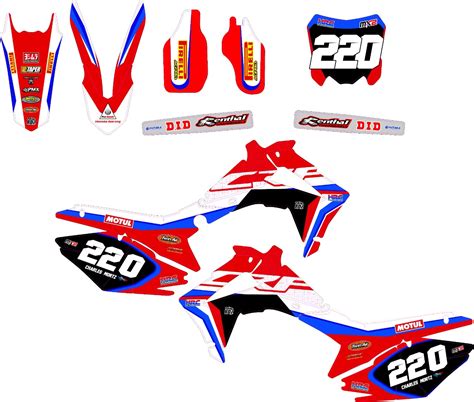 Kit déco Semi perso HRC Honda CRF CR CRFX 125 250 450 2005 2023