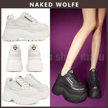 NAKED WOLFE SPRINTER ウルフ ロゴ レザー 厚底スニーカー Naked Wolfe スニーカー BUYMA