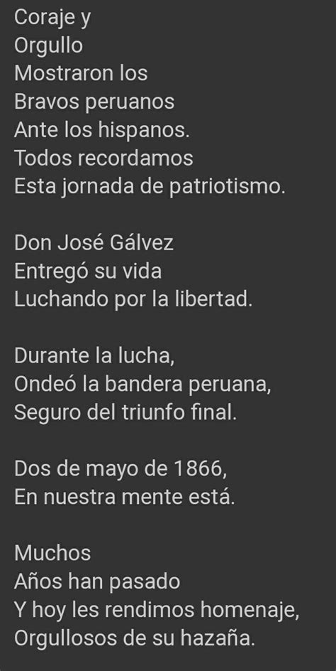 acróstico sobre el combate del dos de mayo porfa lo necesito para el