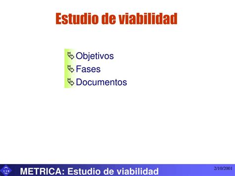 PPT Estudio De Viabilidad En METRICA 2 PowerPoint Presentation Free