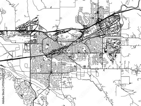 Vector Road Map Of The City Of Livermore California In The United