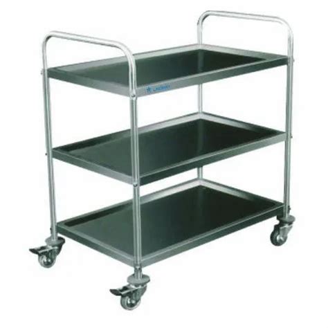 Silver Stainless Steel Kitchen Trolley At Rs In Coimbatore Id