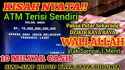 Alhamdulillah Nyata Terjadi Cuma Putar Sebentar Tiba Atm Terisi Uang