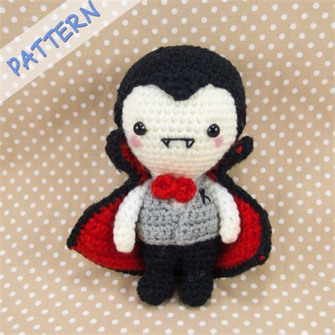 Vampire Crochet Pattern Amigurumi Vampire Pattern Vampire Etsy Uk