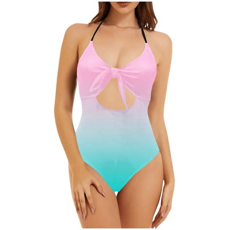 Wamans Sexy Bikini Women Bikini Print Strappy Back Set Swimsuits Plus