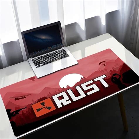 Skin Game Rust Large Mouse Pad Gamer 900x400 Pc Gaming Accessories Deskmat Non Slip Mat Mausepad