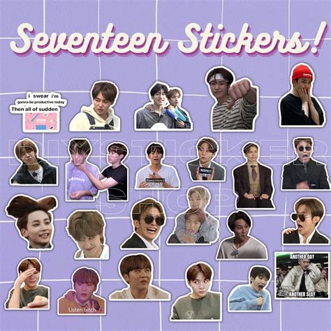 Handmade Seventeen Meme Stickers Svt Stickers Seventeen Minghao Sticker