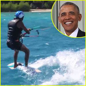 Barack Obama Wipes Out While Kitesurfing with Richard Branson (Video ...