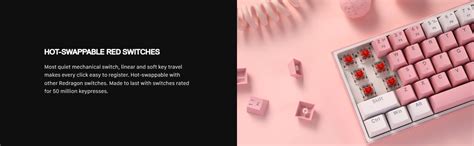 Redragon Fizz K Rgb Mechanical Keyboard Red Key Switch Hot Swappable Wired