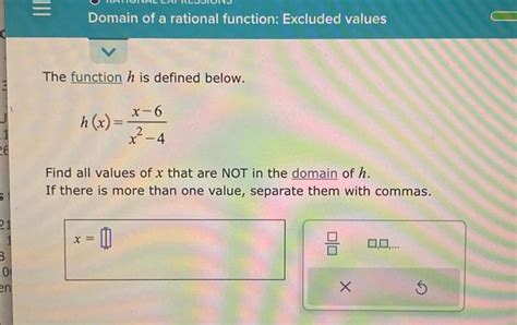 Solved The Function H Is Defined Below H X X2−4x−6 Find