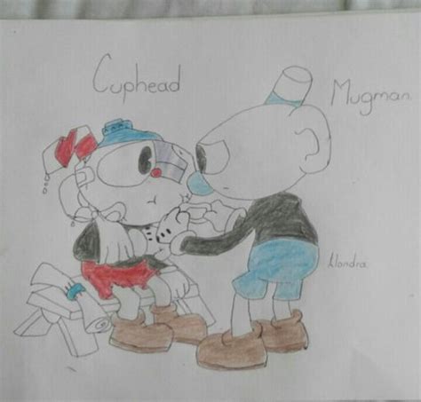 Mi Dibujo De Cuphead Y Mugman Cuphead Amino