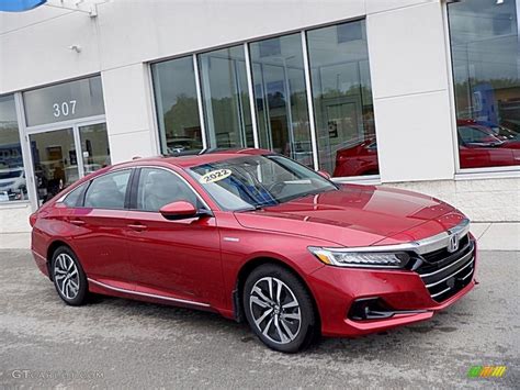 2022 Radiant Red Metallic Honda Accord EX L Hybrid 146685410 Photo 3