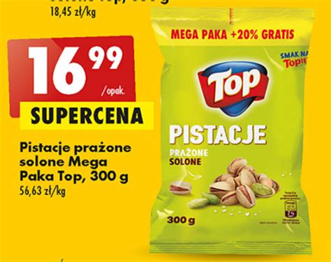 Promocja Pistacje Pra One Solone Mega Paka Top G W Biedronka