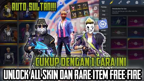 CHEAT UNLOCK ALL SKIN DAN RARE ITEM DI FREE FIRE NOVEMBER 2021