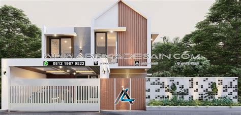 DESAIN RUMAH 10 X 20 METER PEMILIK BAPAK LOUIS JAKARTA ARSIKA