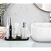 Luxspire Vanity Tray Toilet Tank Oval Storage Tray Resin Soap Tray