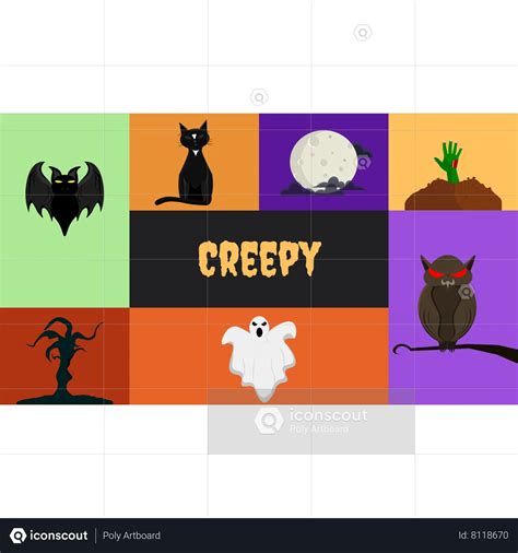 Creepy Animated Icon download in JSON, LOTTIE or MP4 format