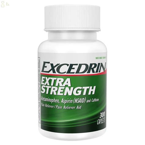 Excedrin Extra Strength For Headache Relief 300 Caplets Each