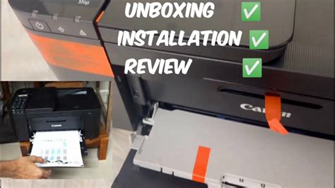 Canon E4570 Printer Unboxing Installation Review Youtube