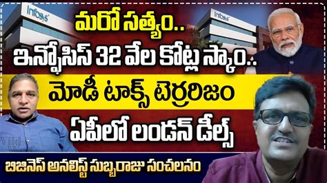 Business Analyst Subbaraju Sensational Interview On Infosys Big Scam