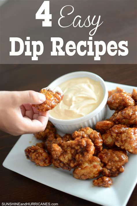 Four Dip Recipes for Game Day or After School Snacks