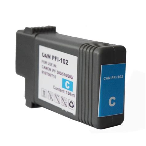 6 Compatible Canon Ipf 500 510 600 605 700 710 720 PFI 102 INK