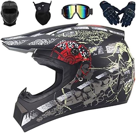 Casco Motocross Set Casco Moto Cross Bambino Casco Downhill Enduro