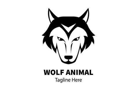 Black and White Logo - Wolf #53 Graphic by studioarahangin · Creative ...