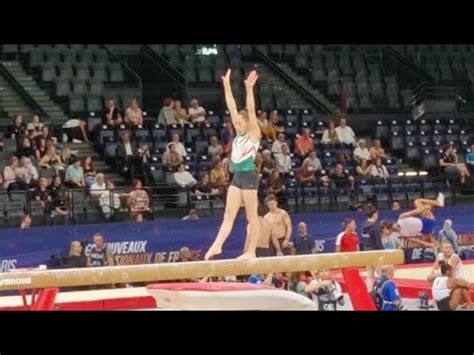 Kaylia Nemour Beam Podium Training Paris World Cup Youtube